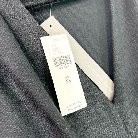 Maeve by Anthropologie Dress Women XS Fit and Flare Linen Blend A Line New Black - Picture 3 of 11